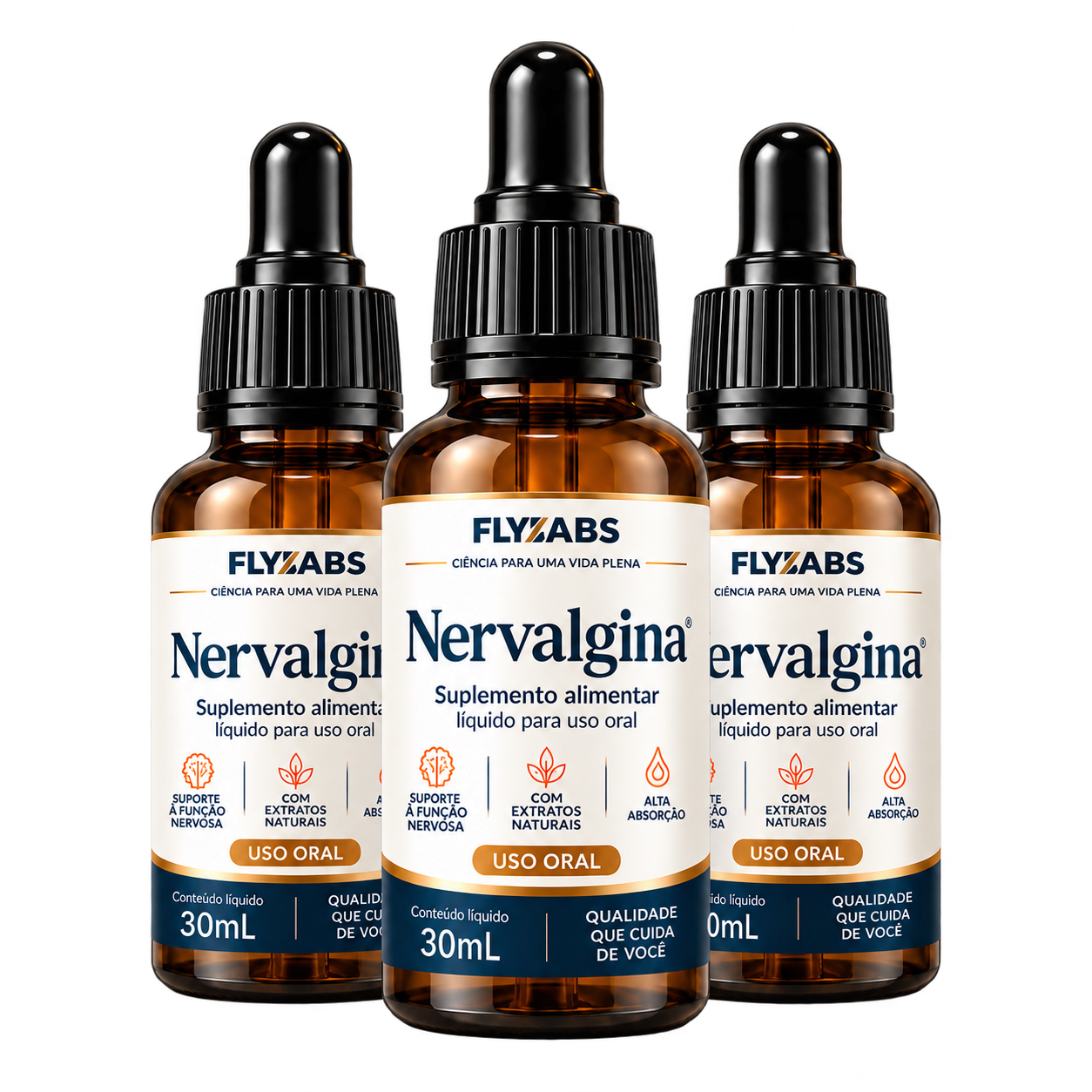 Kit NERVALGINA com 3 frascos